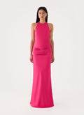Zarita Halter Maxi Dress - Fuchsia