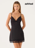 Cassidy Mini Dress - Black - Mini Dresses