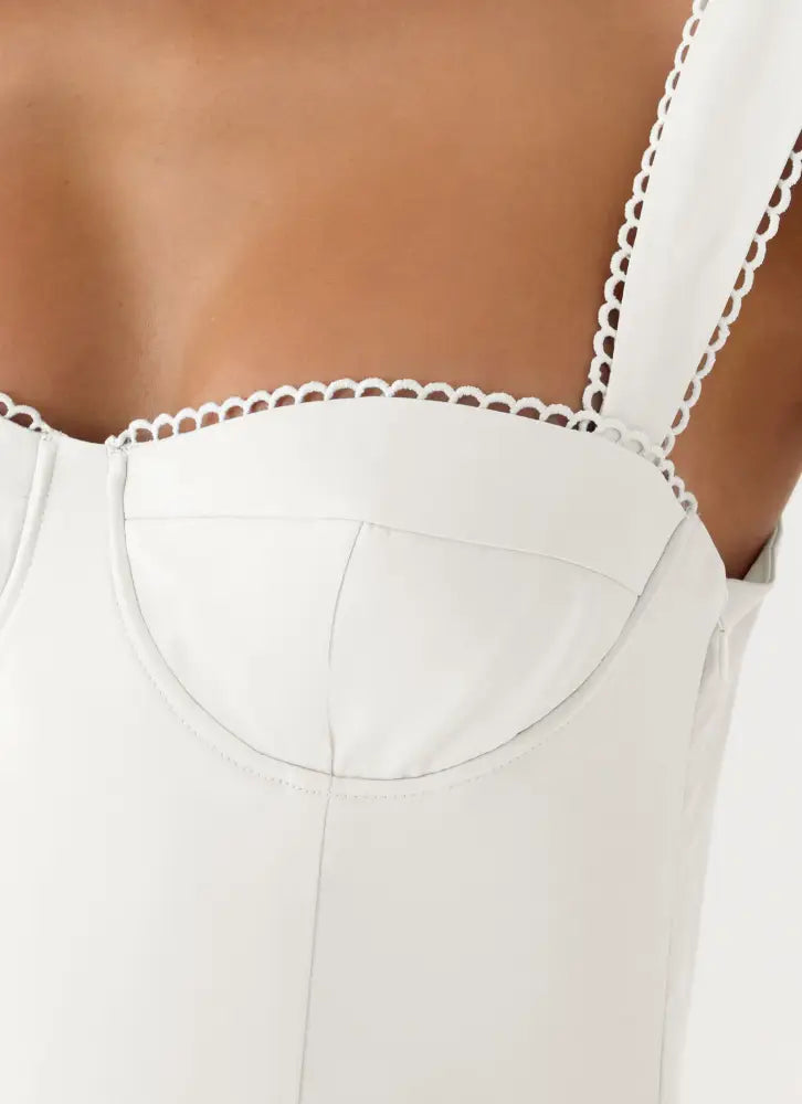 Christopha Mini Dress - White - Mini-Dresses
