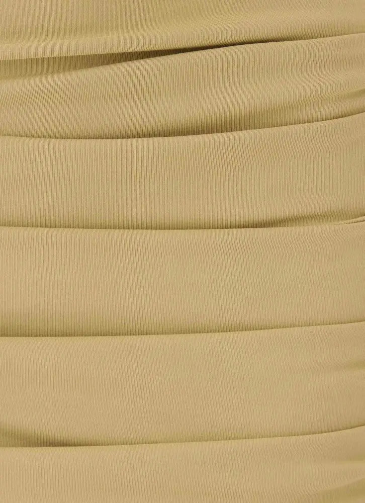 Evara Mini Skirt - Olive Green - Mini Skirts