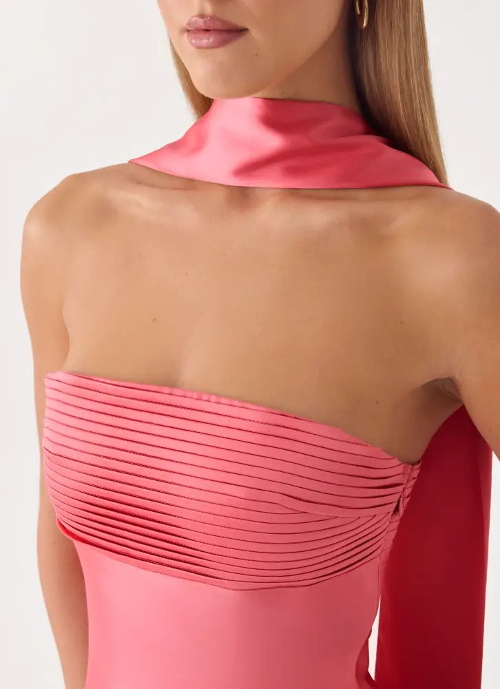 Hush Maxi Dress - Coral Red - Maxi Dresses
