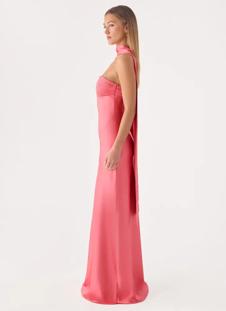 Hush Maxi Dress - Coral Red - Maxi Dresses