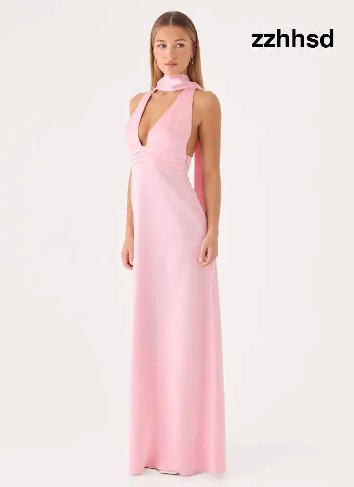 Lovata Maxi Dress - Pink - Maxi Dresses
