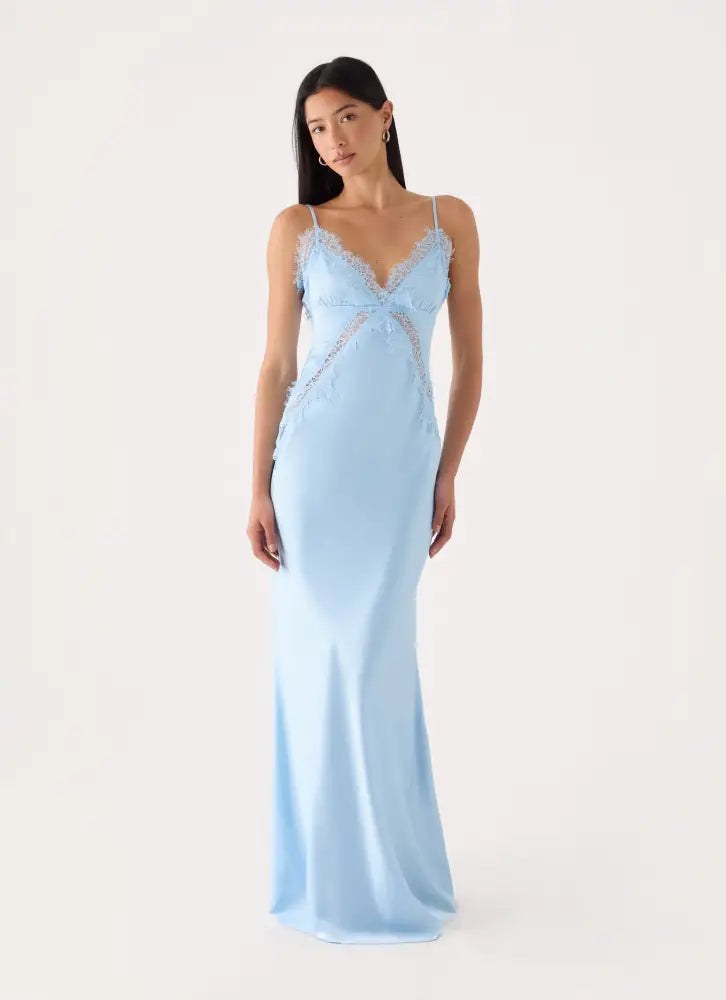 Winona Night Slip Dress - Blue - Maxi Dresses