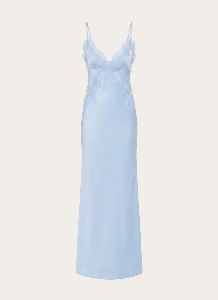 Winona Night Slip Dress - Blue - Maxi Dresses
