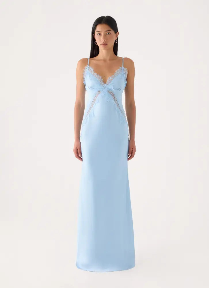 Winona Night Slip Dress - Blue - Maxi Dresses