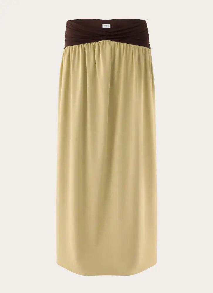 Zeraphine Gathered Maxi Skirt - Olive - Maxi Skirts