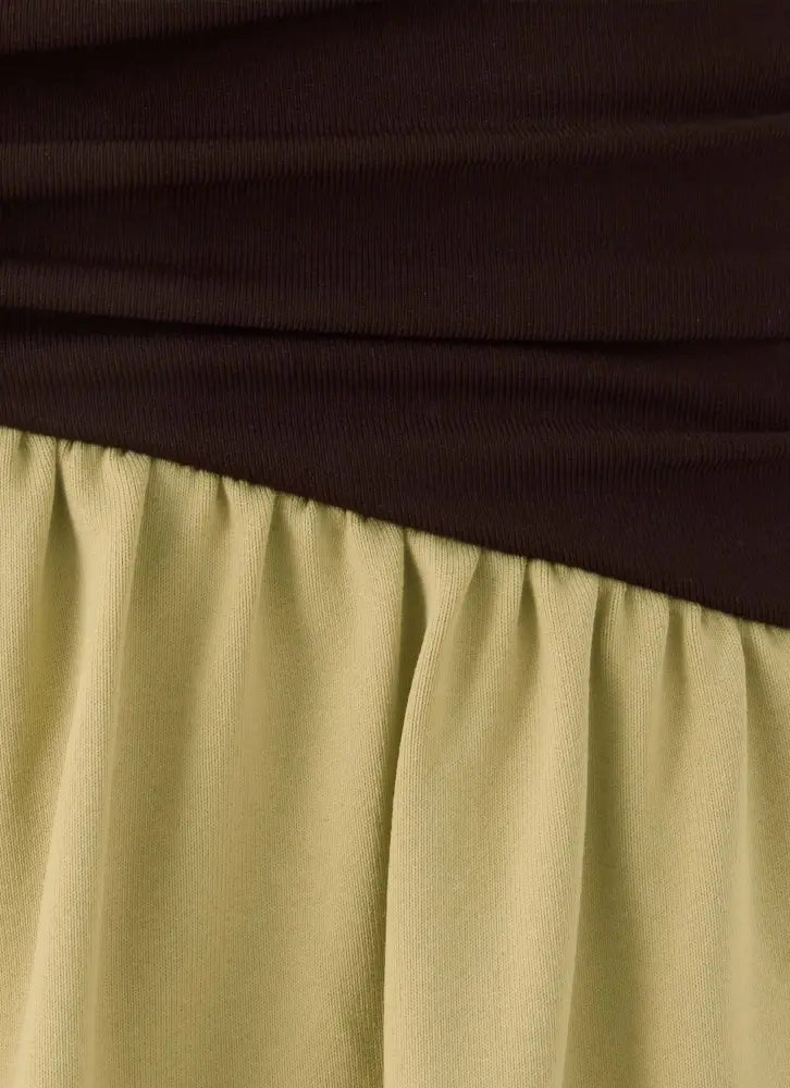Zeraphine Gathered Maxi Skirt - Olive - Maxi Skirts